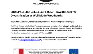 REQUEST FOR QUOTATIONS/TENDER malta, Well Made Woodworks malta